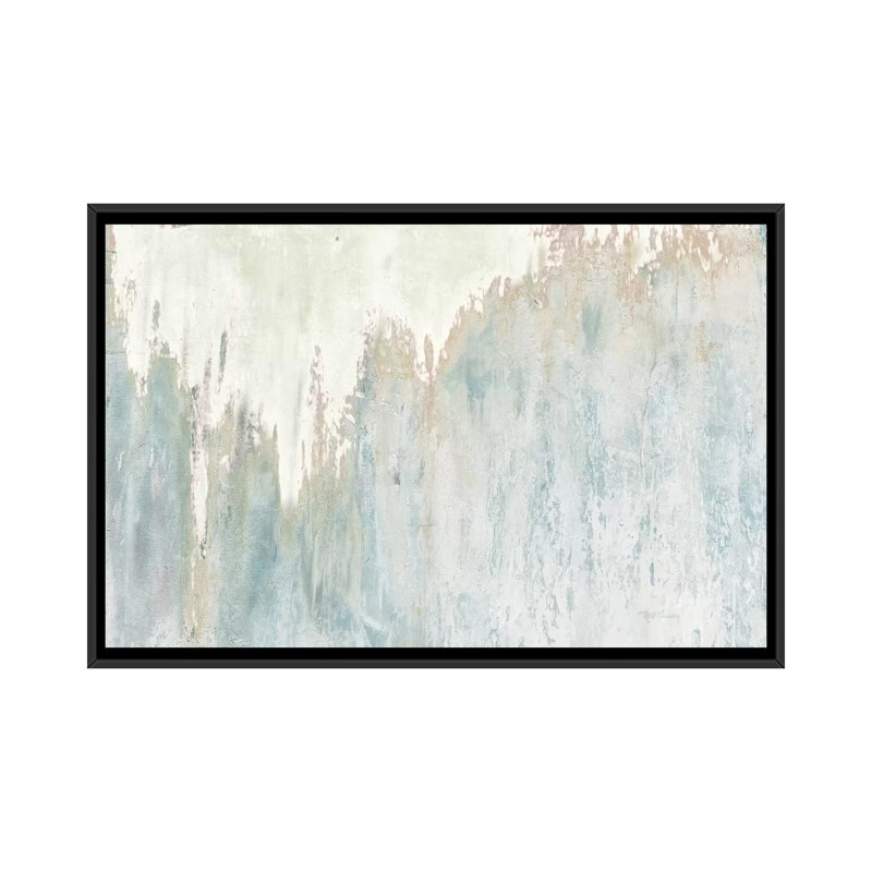 « snowfall », reproduction sur toile, H 18 po x l 26 po x P 1,5 po, Toile avec cadre noir, Pas de tapis
