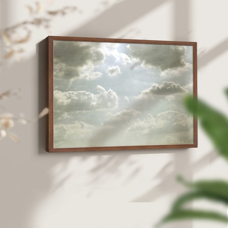 Sky Scrapers III -Framed Print - Restickable, 8" H x 10" W, Walnut