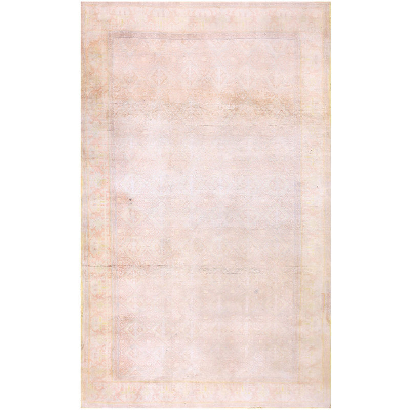 Tapis Agra en coton indien clair délavé clair