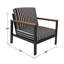 Chaise longue d'extérieur avec coussins Sunbrella® Townsend-1111210276