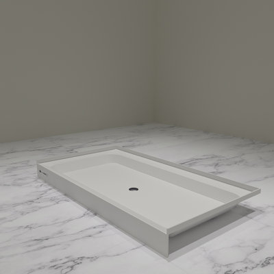 32x60 - Drain - Single Threshold - Acrylic Shower Base