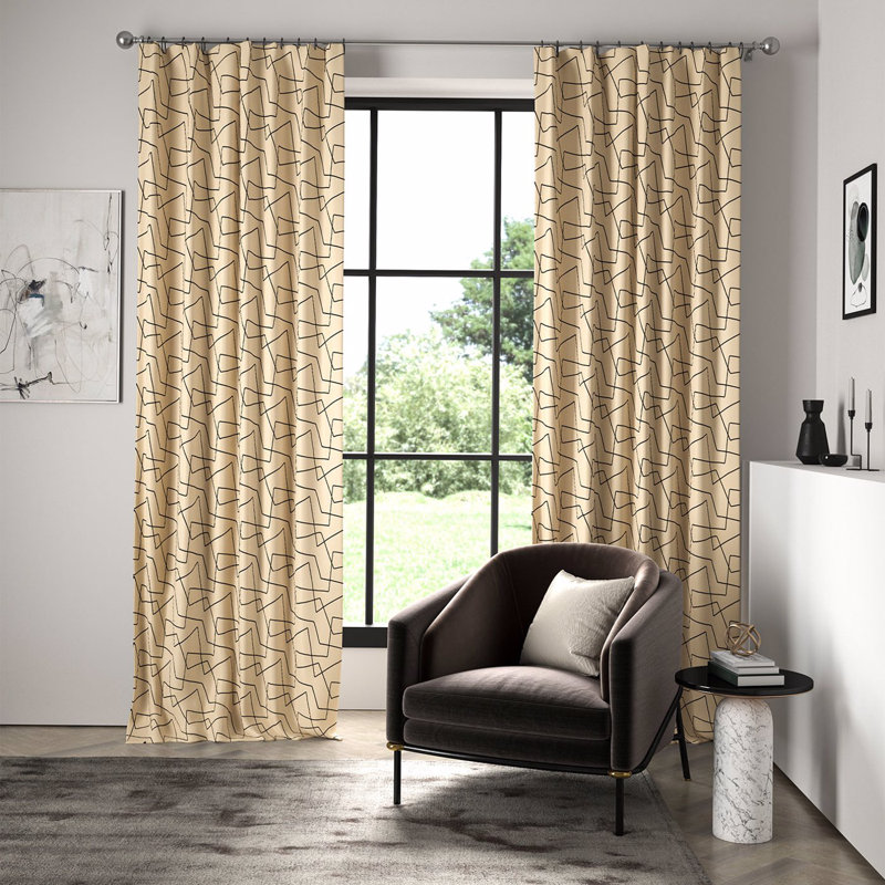 Extensity Fabric, Calico/Ebony