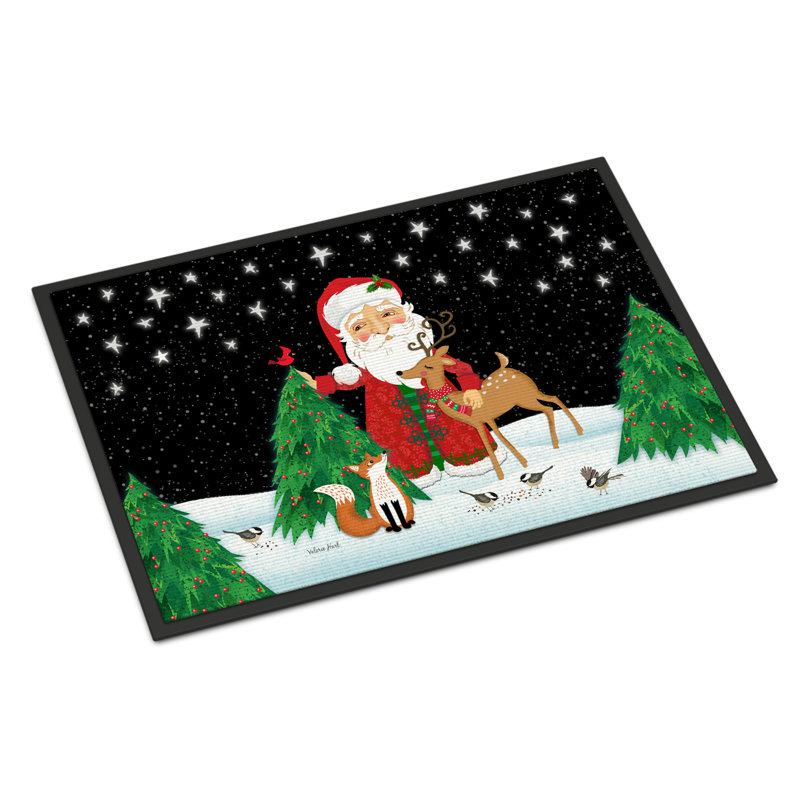 Paillasson d’extérieur antidérapant de Noël d’anibel, H 0,25 po x l 27 po x P 18 po