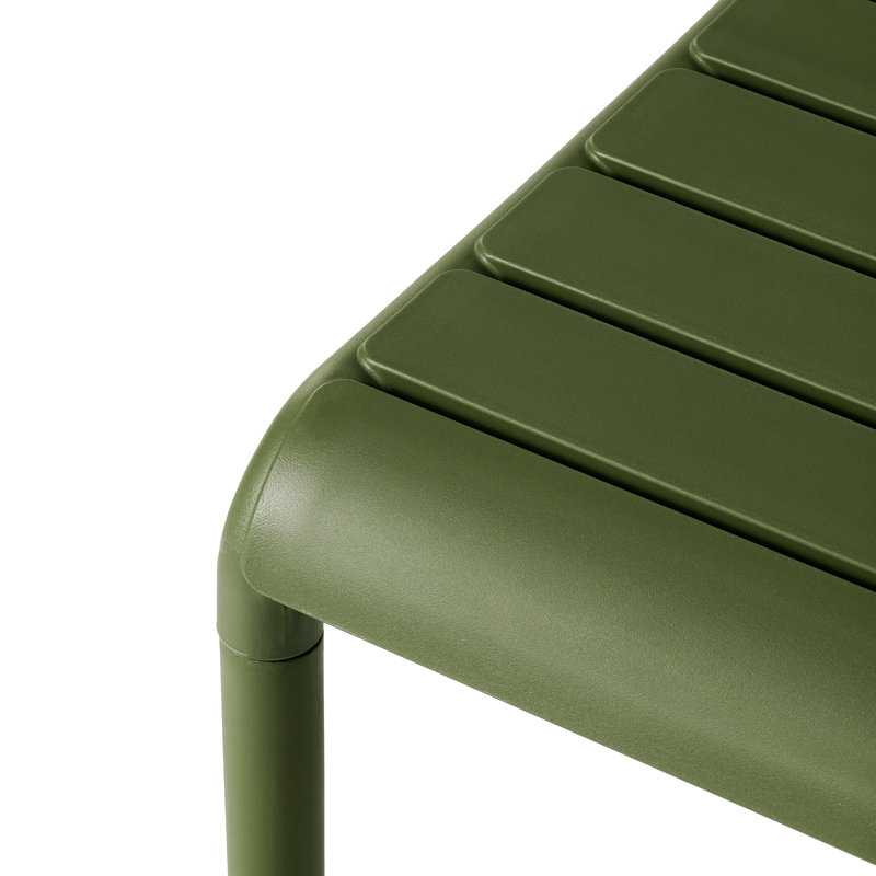 Table d'appoint carrée d'extérieur, Vert