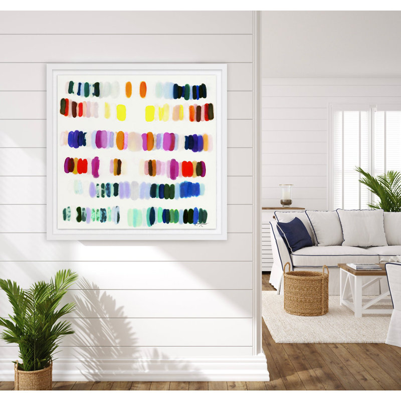 Heavenly Palette 2, White Wood, 31" H x 31" W