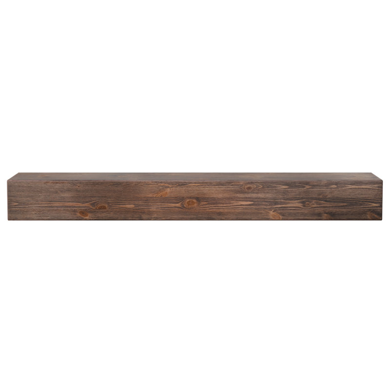 Fireplace Mantel, 60", Brushed Brown