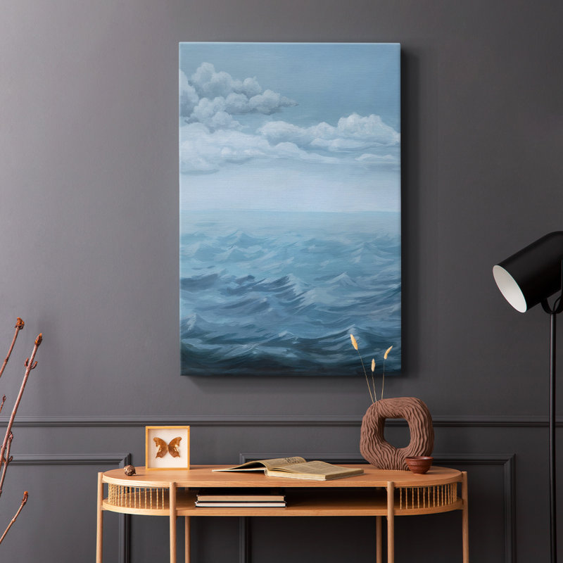 Roiling Sea I -Galery Enveloppé Cavas, H 48 po x l 32 po
