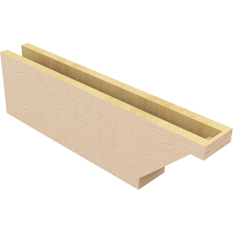 Burlington Woodgrain TimberThane Ra partier queue, brun clair apprêté, H 8 po x l 28 po x P 4 po