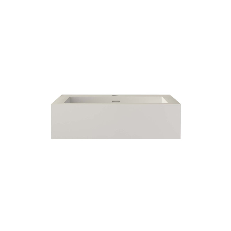 Bathroom Solid Surface Basin with Single Faucet Hole
