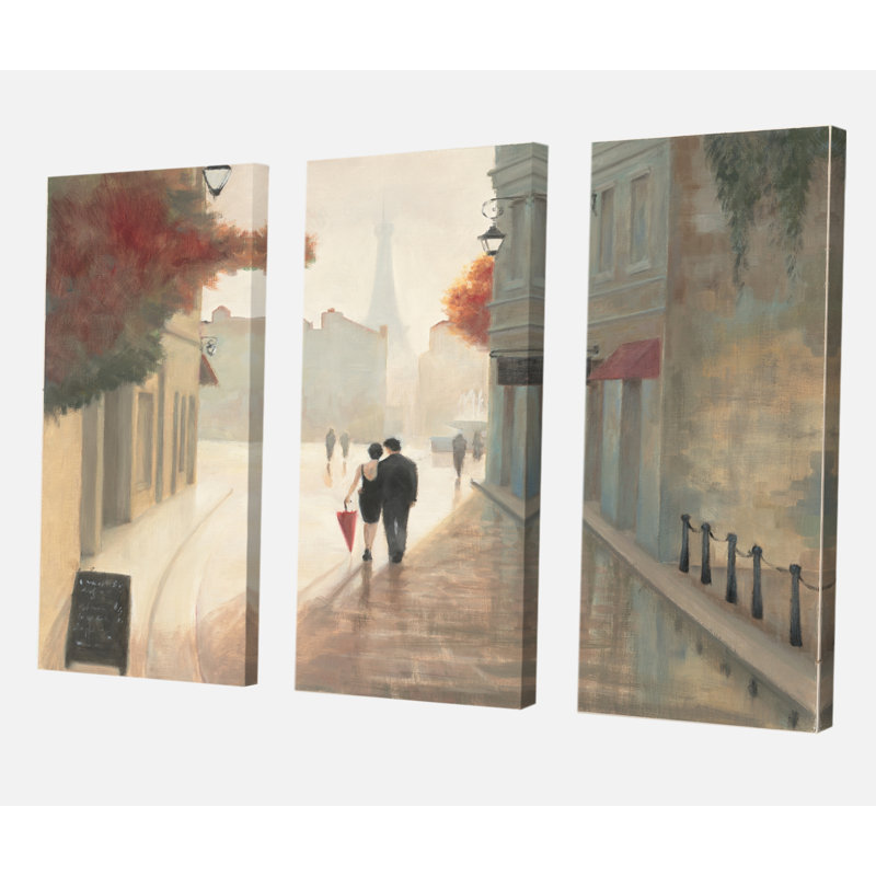 « paris amour », français, peinture à l’image multi-parties sur toile romantique, H 32 po x l 48 po x P 1 po