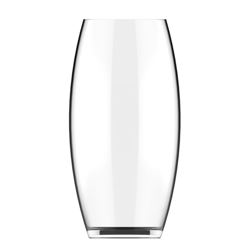 Mychel Glass Bullet Vase Set of 4, 14.75" H x 6.5" W x 6.5" D