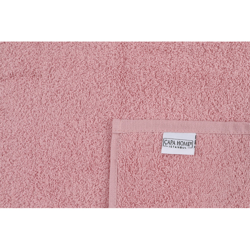Ensemble de serviettes 100% coton 2 pièces Ruzgar, Rose