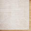Beige Modern Shaggy Washable Rug, Geometric Anti-Slip Rug For Living Room, Dining Room, Bedroom, Kitchen-1449953546