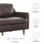Causeuse en cuir véritable Impart-104568595