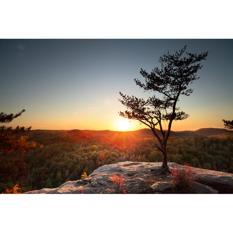Red River Gorge Sunset - Wrapped Canvas Print, 30cm H x 46cm W x 3.8cm D