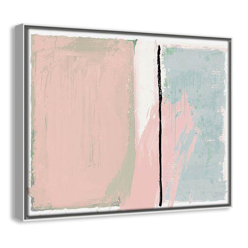 «Pastel Opulance Print» par Casa Fine Arts, Blanc, H 12,5 po x l 15,5 po x P 2 po