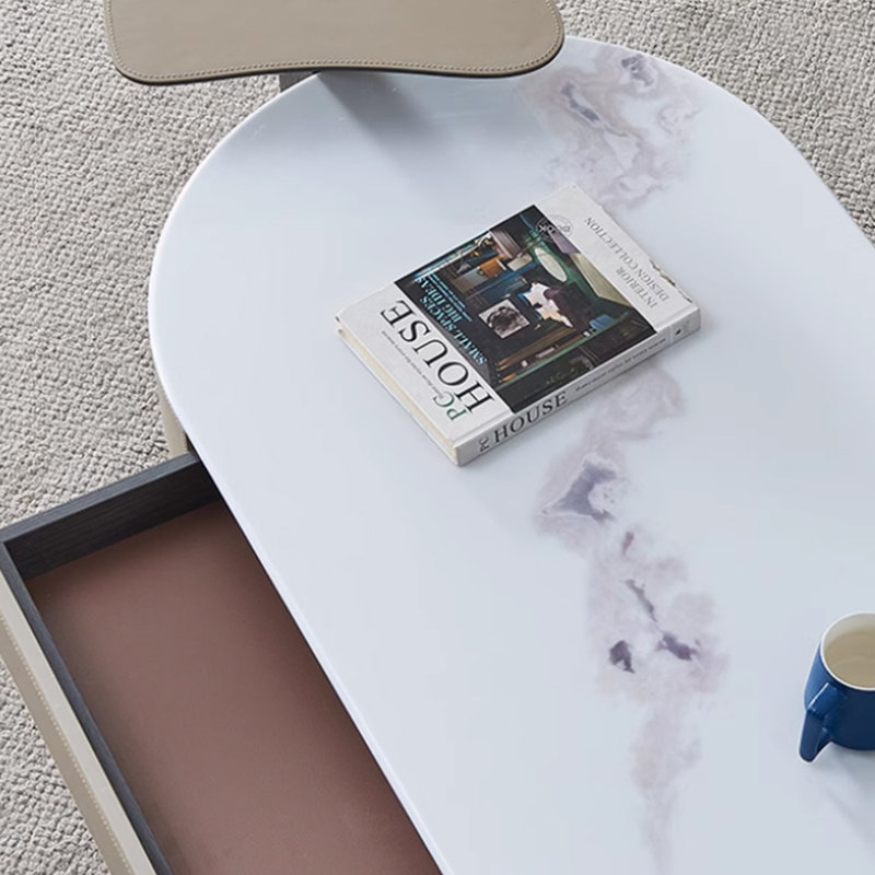 Table basse luxueuse simple de style italien
