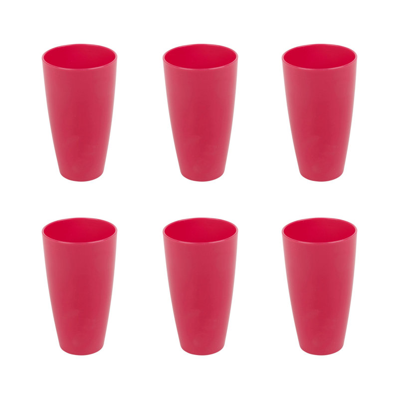 Lenoria Polypropylene Plastic Soup Mug, Fuchisa