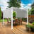 10 pi. L 10 pi. D Pergola en acier avec auvent-95163437