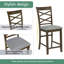 Ensemble de table de salle à manger 5 pièces à hauteur de comptoir avec chaises rembourrées Palermo