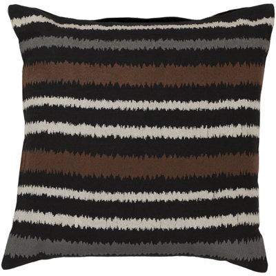 Ikat Striped Linen Throw Pillow