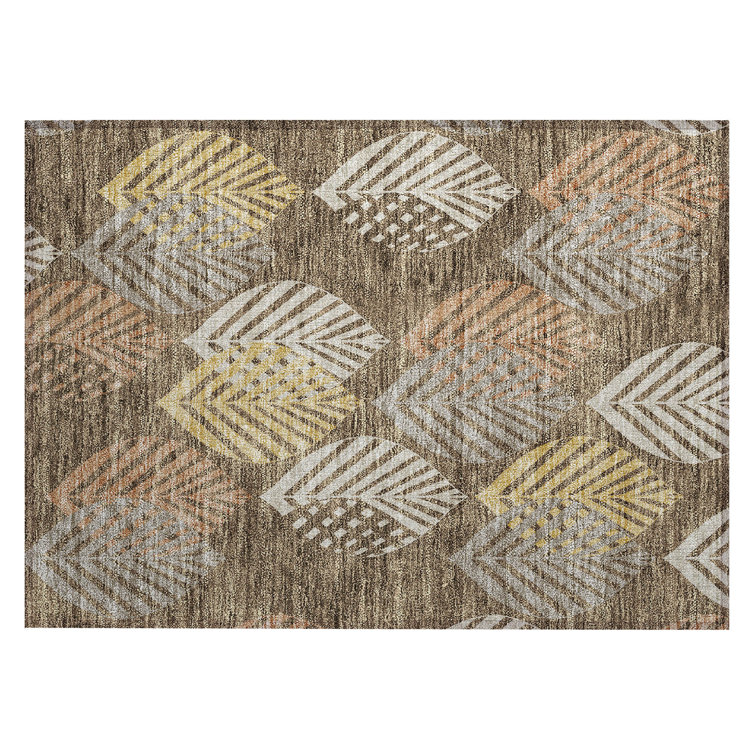 Neysa Washable Floral Indoor Rug