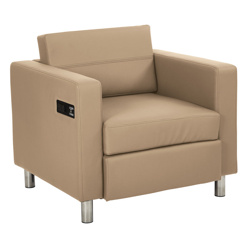 Chaise de réception l 32,5 po Procter, Chamois