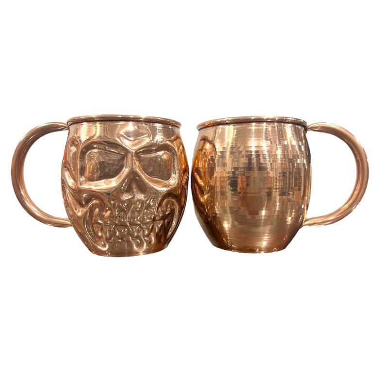 Composite Handmade Copper Drinking Glass Set