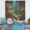 Blue Underwater Reverie - Coastal Coral Under Water sur impression sur bois