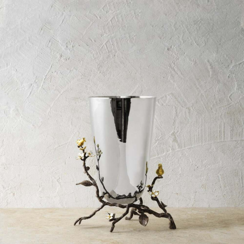 Lovebirds Handmade Table Vase, 11.75" H x 9.5" W x 8" D
