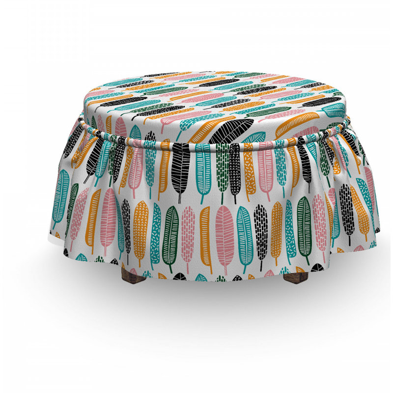 Box Cushion Ottoman Slipcover