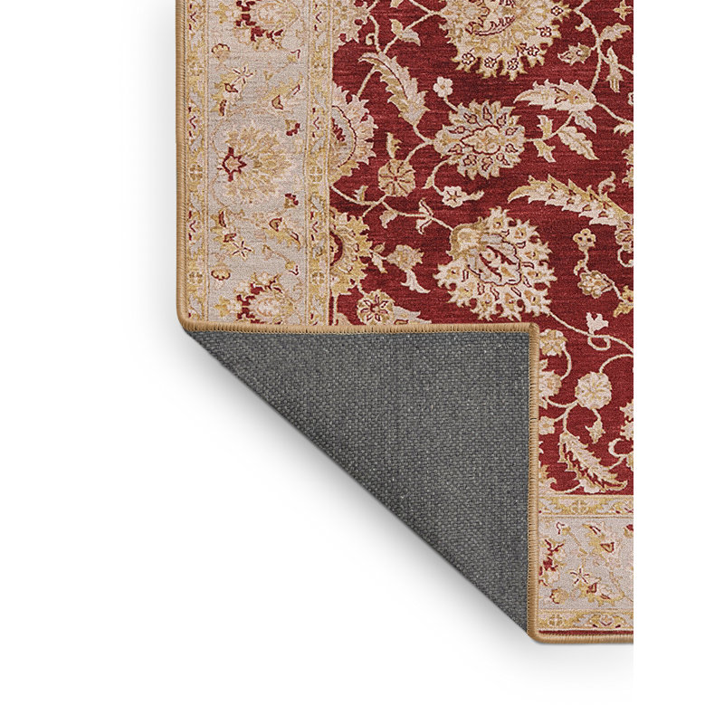 Tapis oriental beige / rouge Runi, Rectangle 8 pi x 10 pi