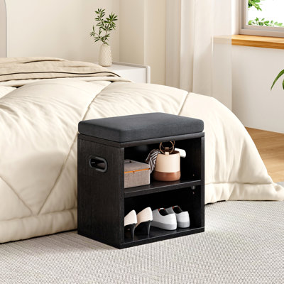 Petit banc à chaussures pour hall d'entrée avec banc à chaussures avec rangement et sièges, range-chaussures