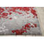 Tapis gris / rouge en laine Haseltine-1632250478