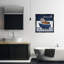 «Tiger in Blue Bathroom Floater Canvas» par Marcus Prime-185624714-185624704