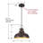 Bronze Pendant Lights,2 Pack Kitchen Island Lighting, Farmhouse Pendant Light Fixtures Pendant Light for Kitchen Island, Dining Room, Bedroom-1582038916