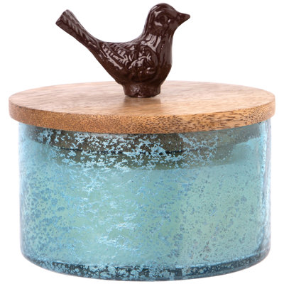 Citrus Scented Jar Candle with Glass Holder