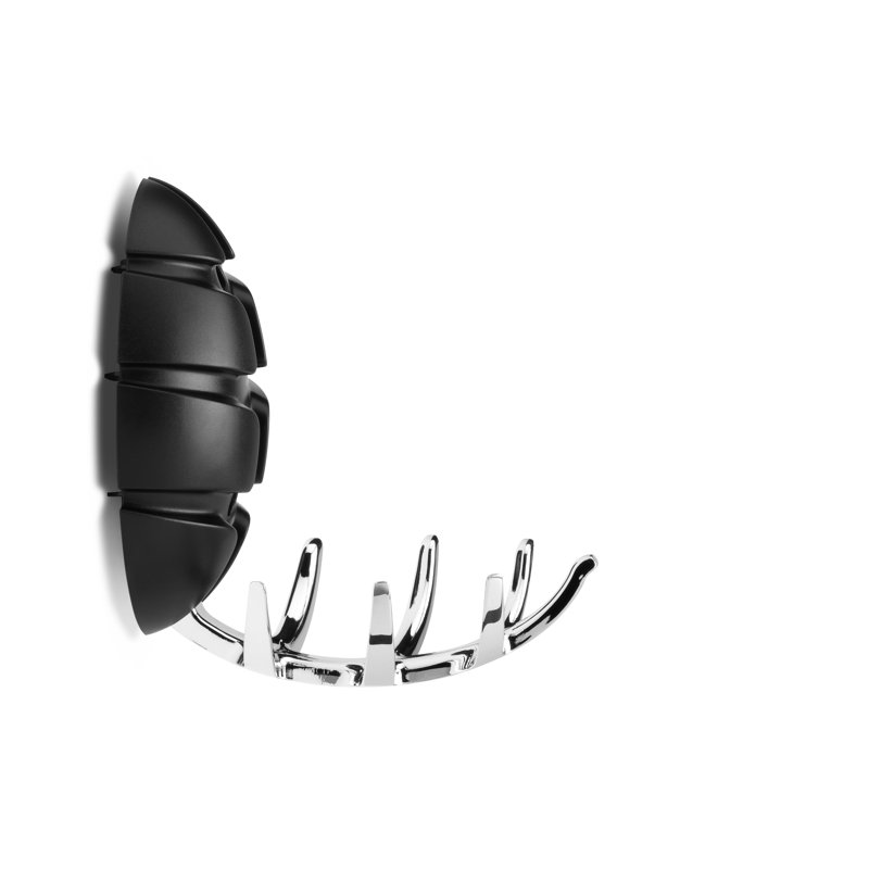 Bug Plastic Wall Wall Hook, Black/Silver