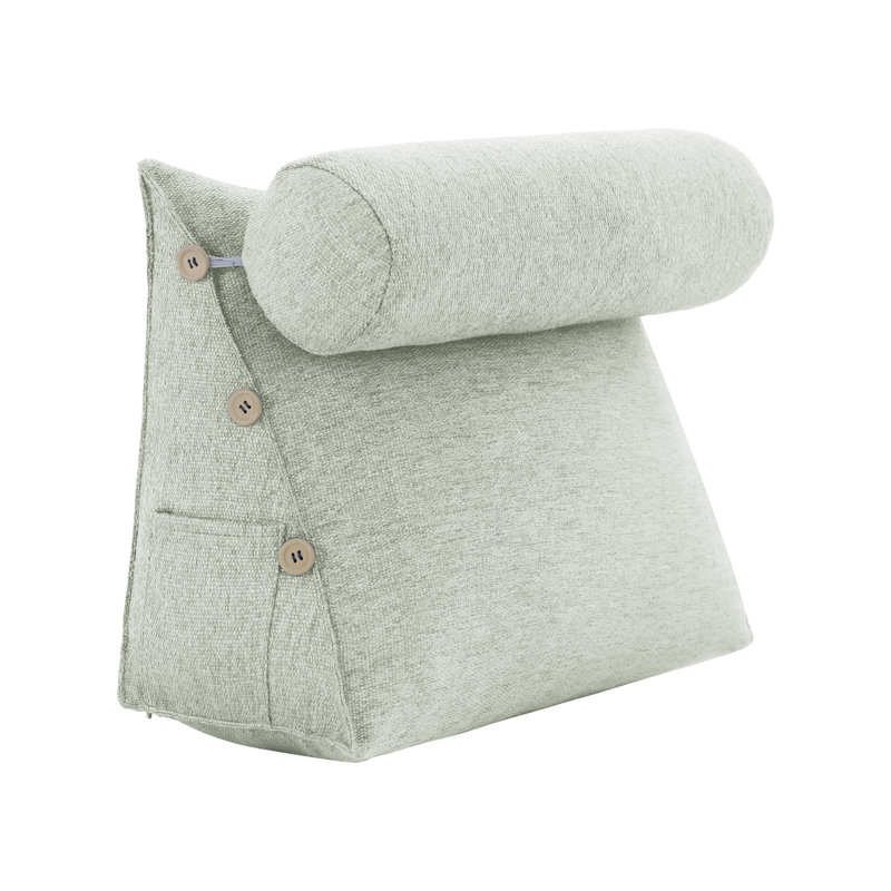Triangular Backrest Cushion, White