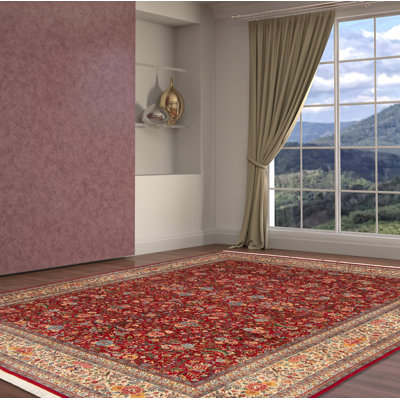 Ecarpetgallery One-of-a-kind Hand-knotted New Age Pako Persian Red 10' X 13'5" Wool Area Rug