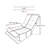 Adjustable Metal Sofa Chair, Modern Gray Recliner For Home Spaces
