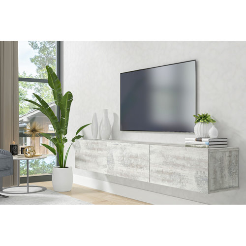 Wrought Studio Ozge Floating Minimalist TV Stand for up to 80