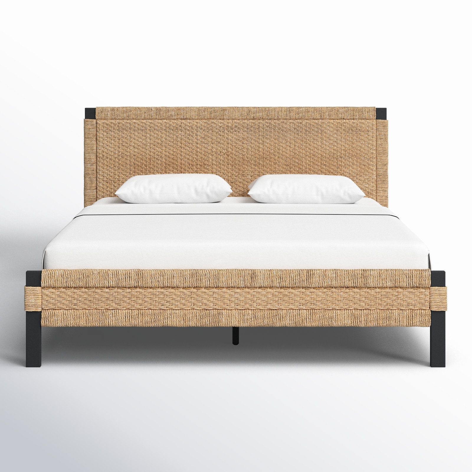 Joss & Main Natalie Low Profile Woven Banana Stem Standard Bed & Reviews | Wayfair
