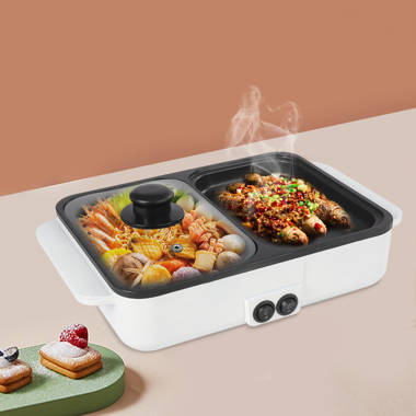 JOYDING Smokeless Non Stick Electric Grill with Glass Lid