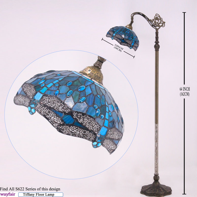 Damaris 64'' Bronze Antique Floor Lamp
