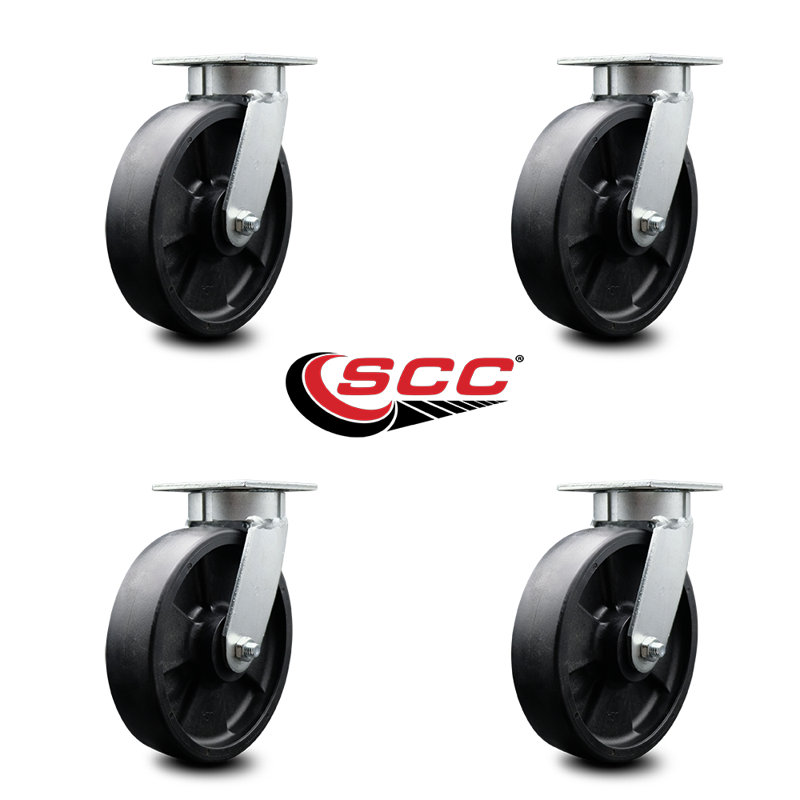 Swivel Top Plate Caster Set