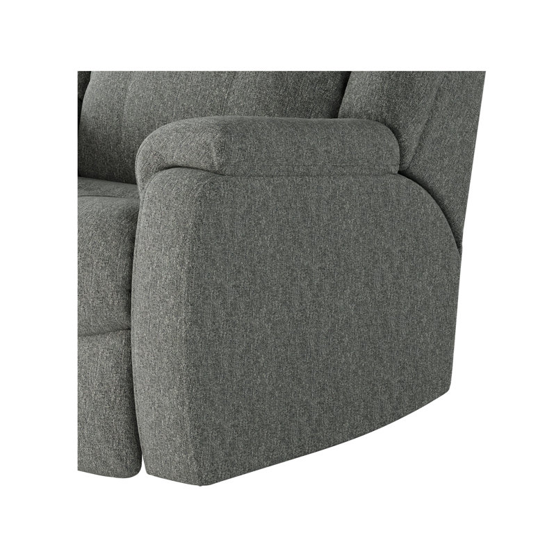 Hercules Dual Power Wall Recliner, Bluish Gray Chenille