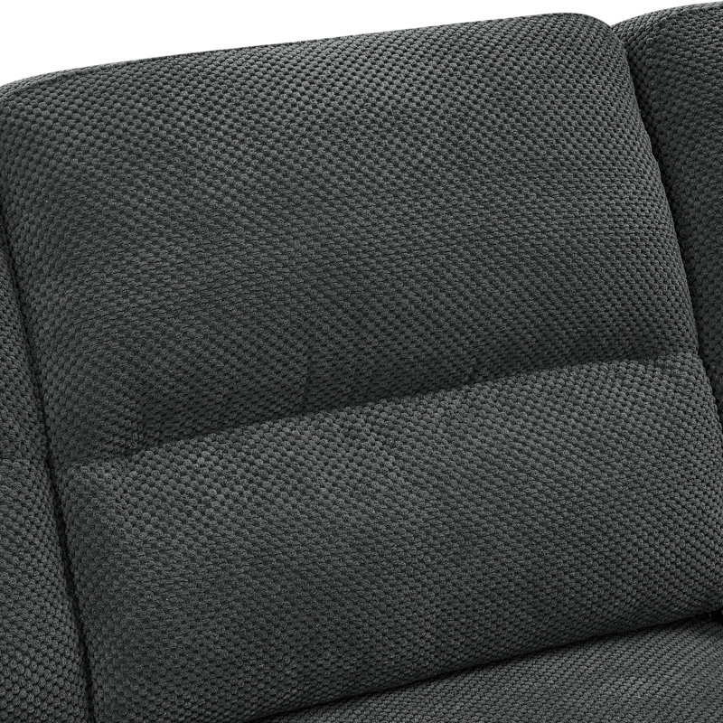 Brooklington 81" Fabric Modern Sofa Pillow-Top Arms Upholstered Couch For Small Space, Dark Gray