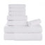 Ensemble de serviettes en rayonne de bambou et en coton mélangé hypoallergénique