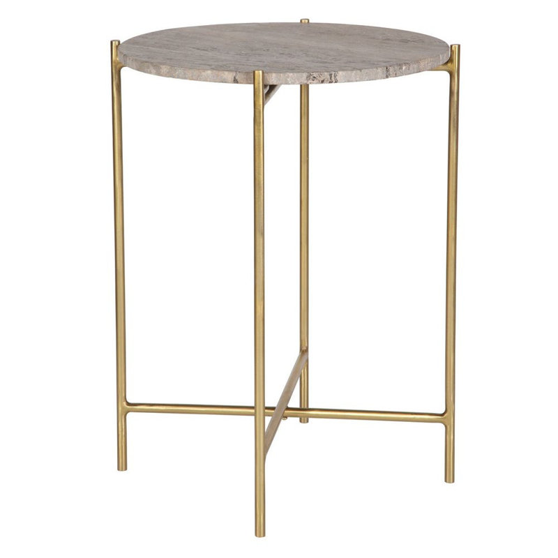  Table d'appoint H 22 po Travertine